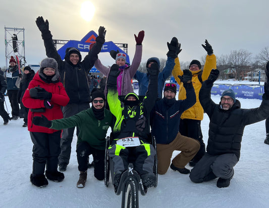 L'équipe de RAS brave le froid intense lors du Pentathlon des neiges de Québec sur les plaines d'Abraham